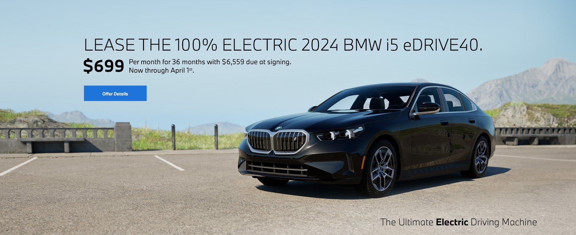 2024 i5 eDrive40 lease starting at $699 per month for 36 mo