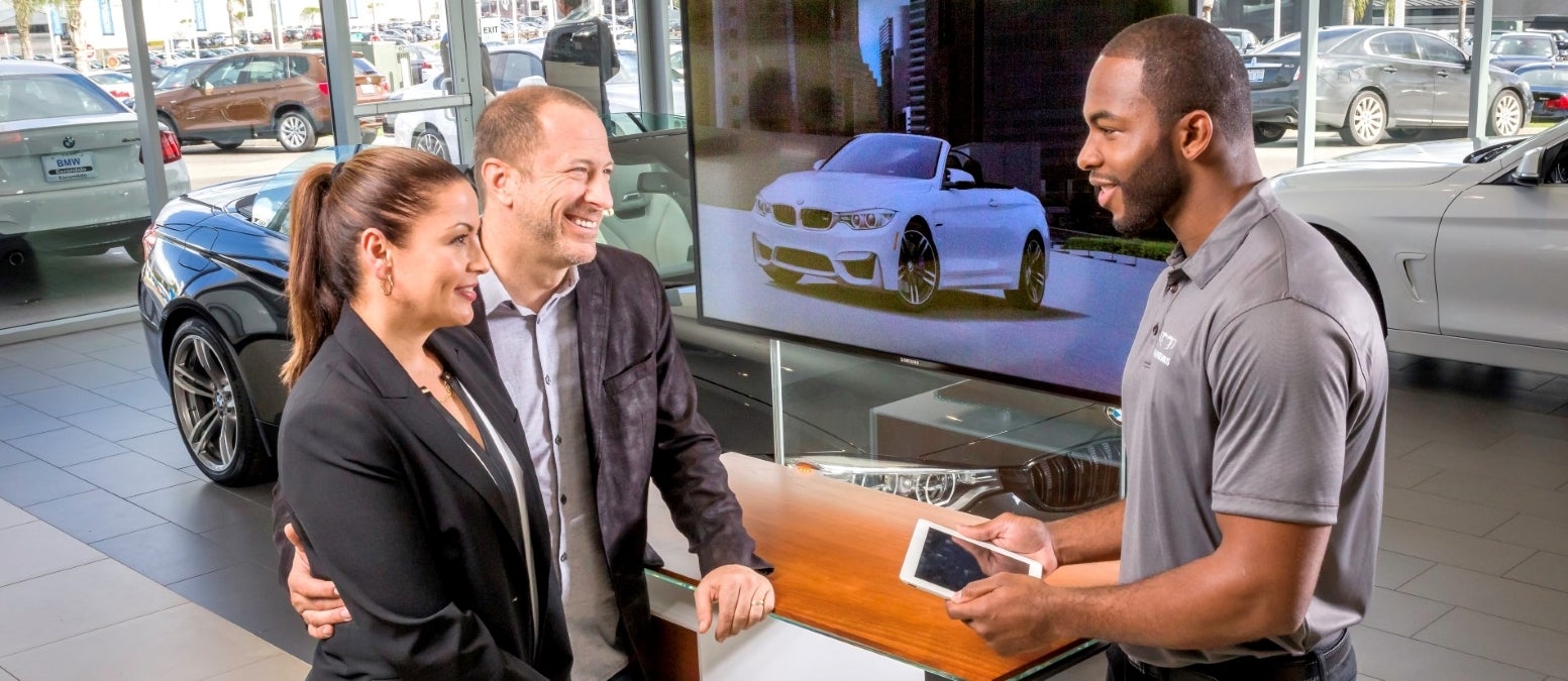 BMW Genius greeting Guests