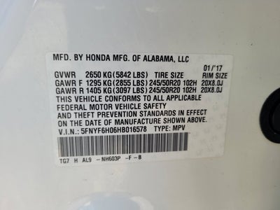 2017 Honda Pilot Elite