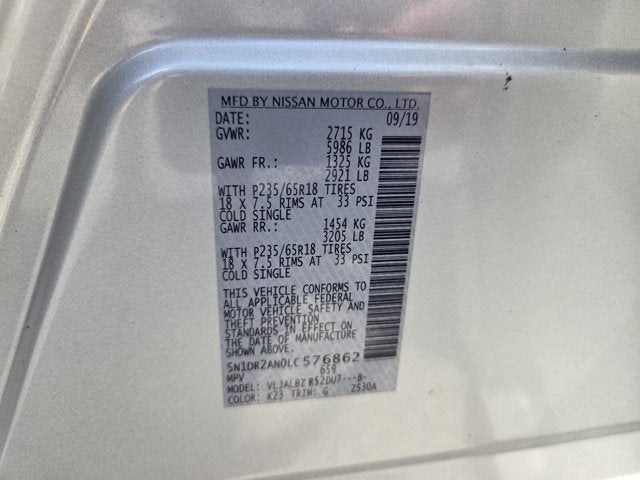 2020 Nissan Pathfinder S