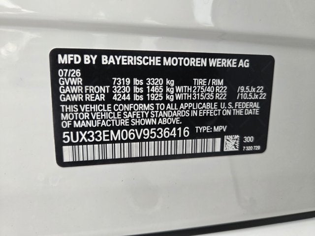2027 BMW X7 M60i