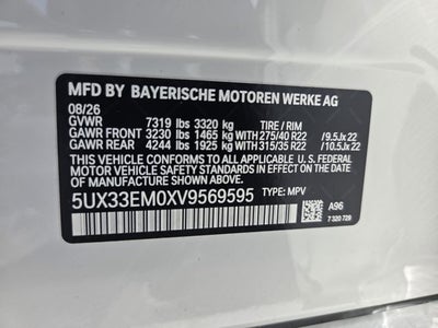 2027 BMW X7 M60i