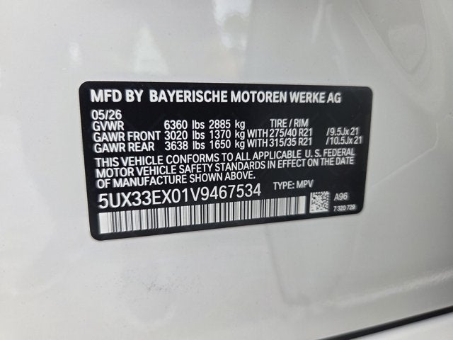 2027 BMW X6 xDrive40i