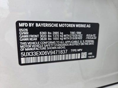 2027 BMW X6 xDrive40i