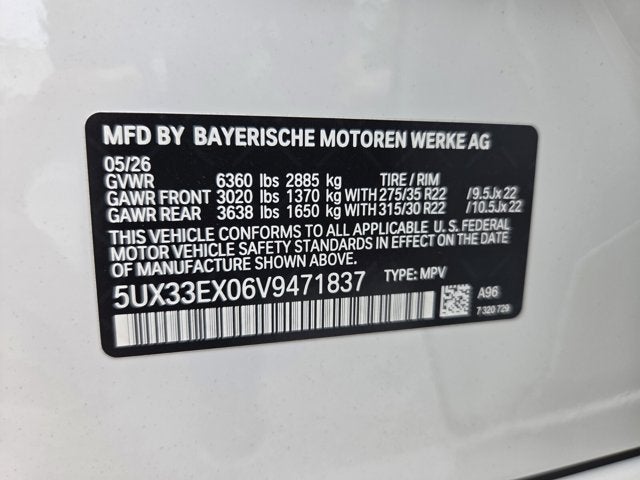 2027 BMW X6 xDrive40i