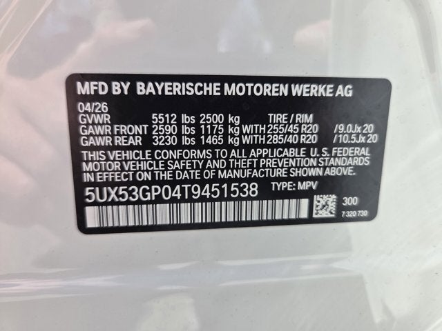 2026 BMW X3 30 xDrive