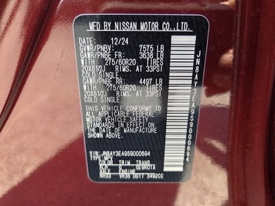 2025 Nissan Armada Platinum