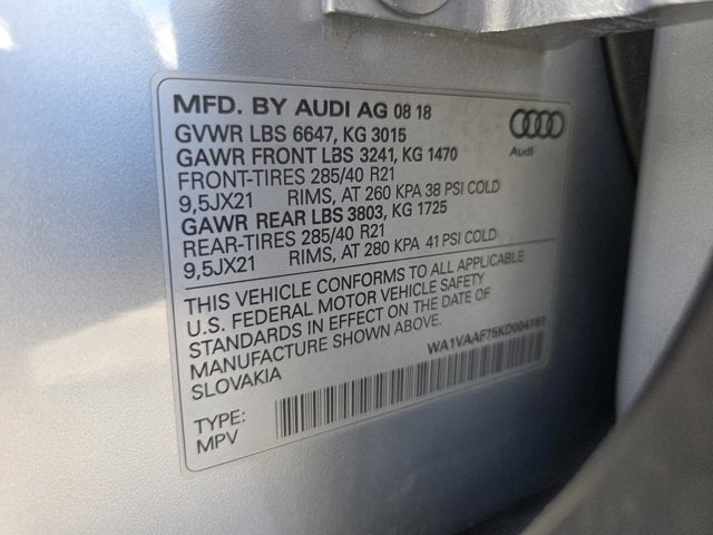 2019 Audi Q7 Prestige
