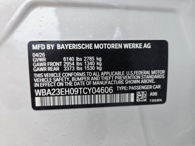2026 BMW 740i 740i