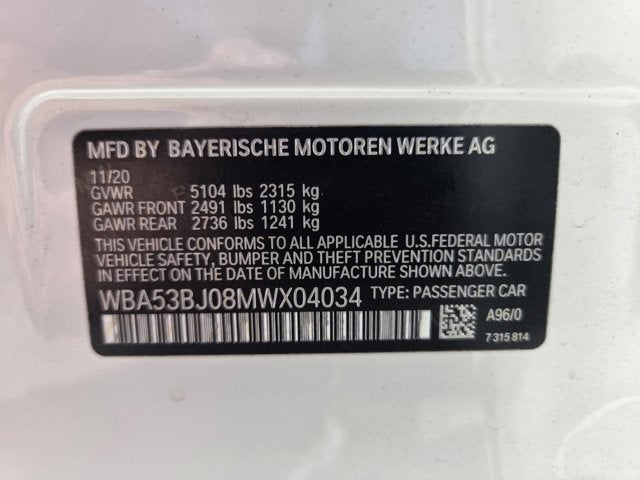 2021 BMW 540i 540i