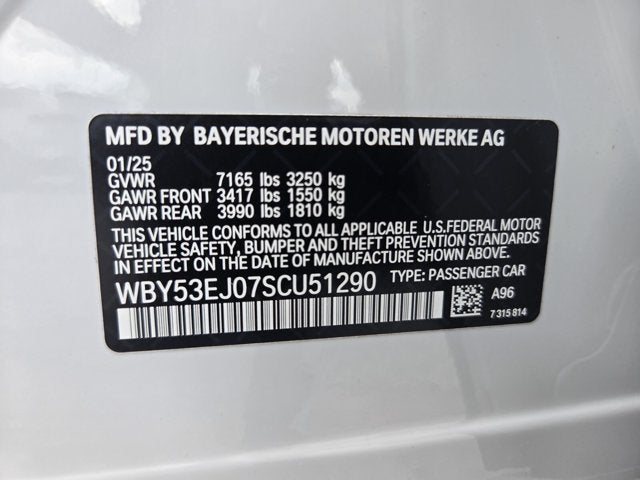 2025 BMW i7 xDrive60 xDrive60