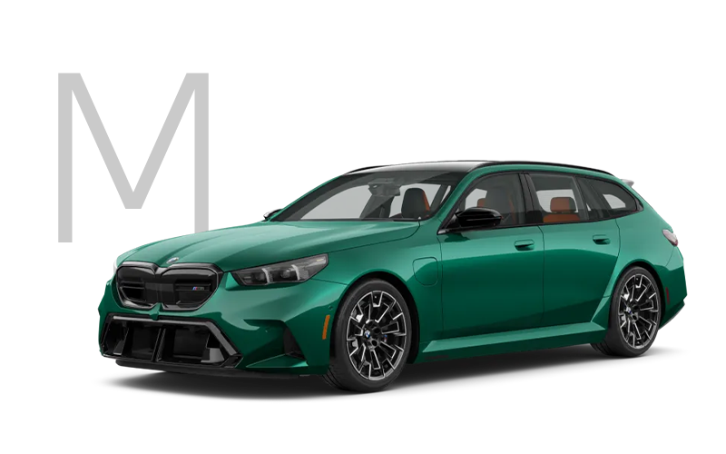 The new BMW M5 Touring in green with M logo. | Ferman BMW in Palm Harbor FL