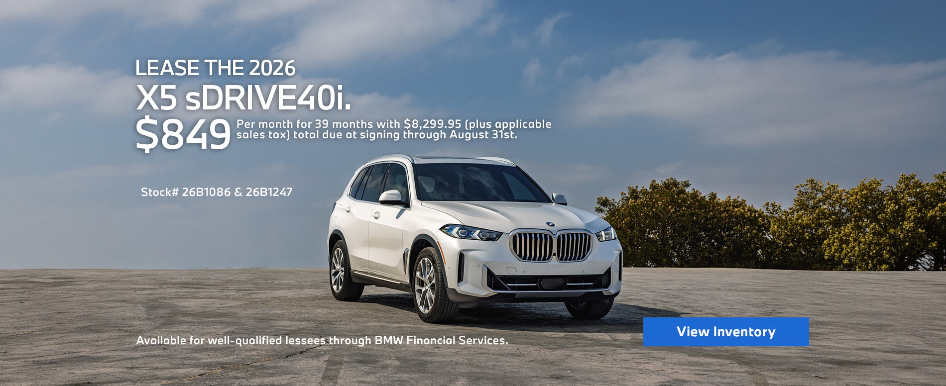 2026 BMW X5 sDRIVE40i