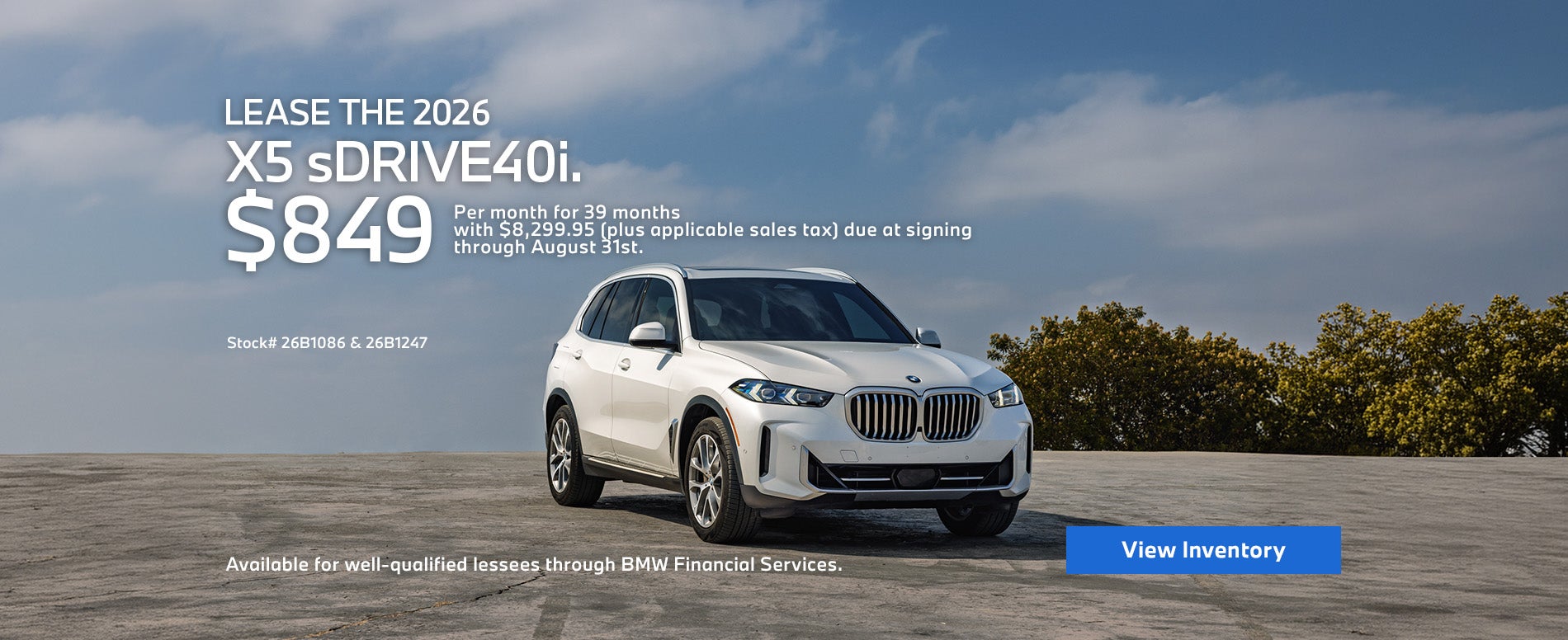 2026 BMW X5 sDRIVE40i