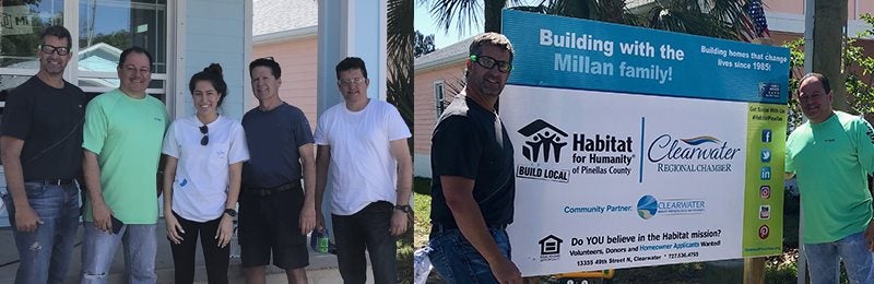 Photo of habitat for Humanity with Ferman BMW team members