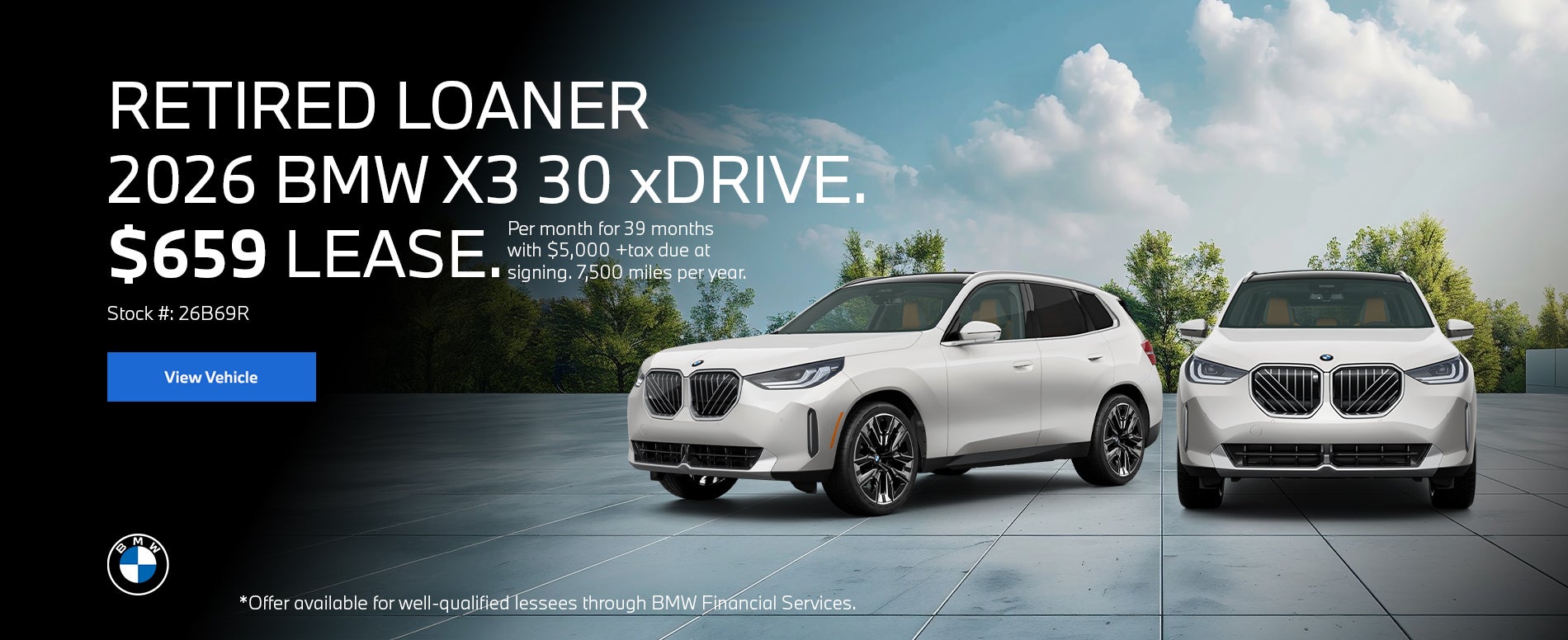 2026 BMW X3 30 xDrive Lease