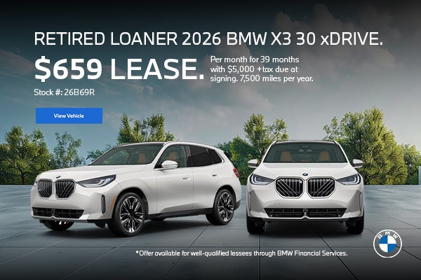 2026 BMW X3 30 xDrive Lease