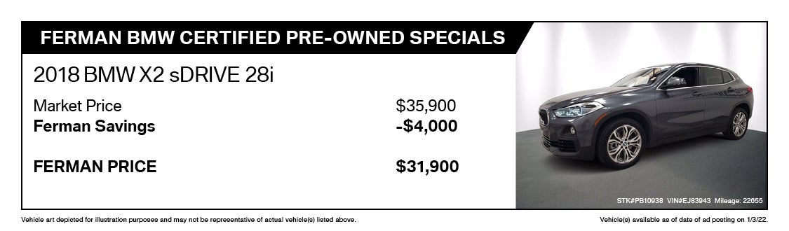 Certified 2018 BMW X2 sDRIVE 28i
