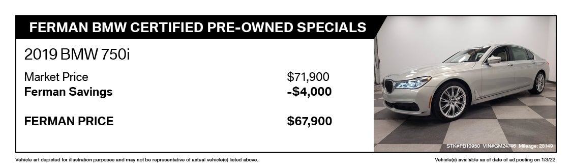 Certified 2019 BMW 750i