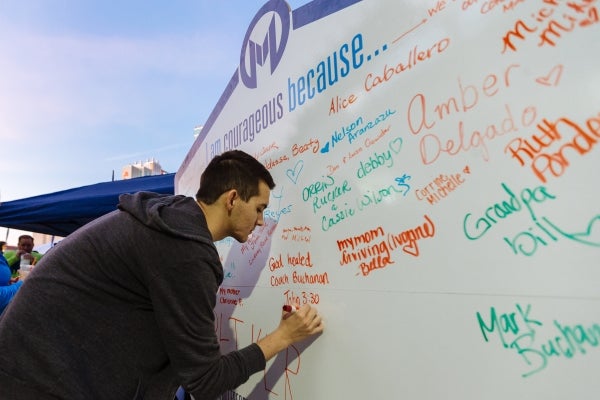 Miles for Moffitt - I am Courageous because ... 